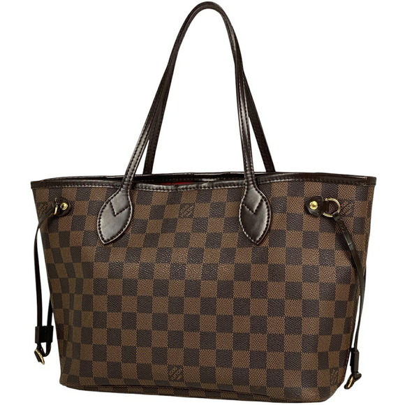 Louis Vuitton Handbags - Louis Vuitton Neverfull Handbag Shopping Tote Bag Damier Brown